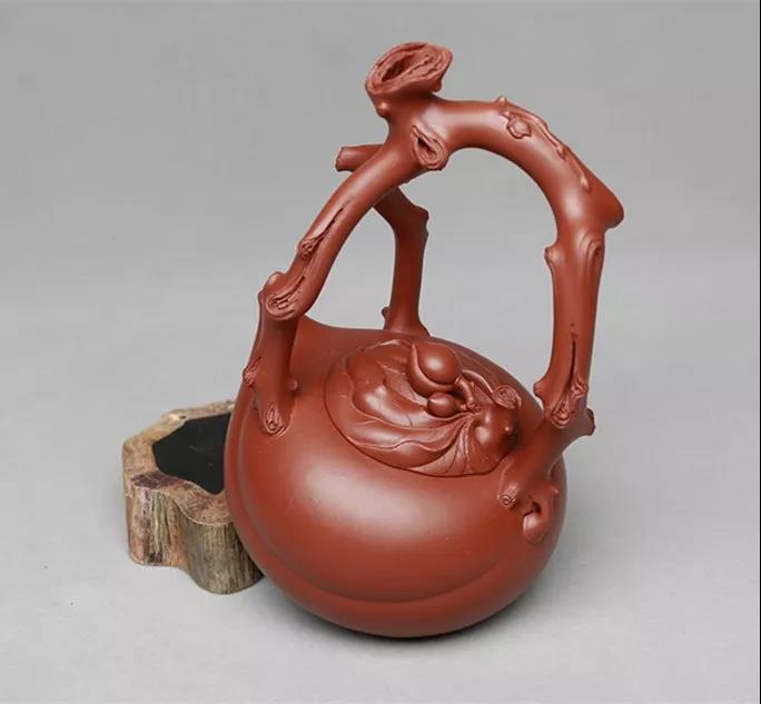 10種最美花器提梁壺，精美別致雕花紫砂壺!