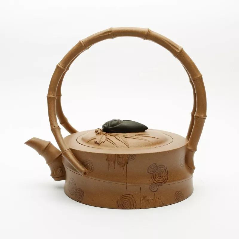 10種最美花器提梁壺，精美別致雕花紫砂壺!